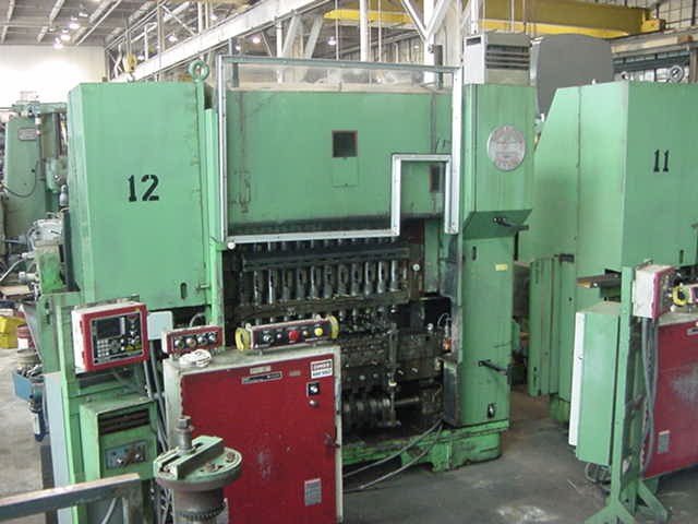 45 Ton, WATERBURY FARREL, No. 2012 HT, 12 Station, 4 Centers, 3-1/2 Blank Dia., 90 SPM