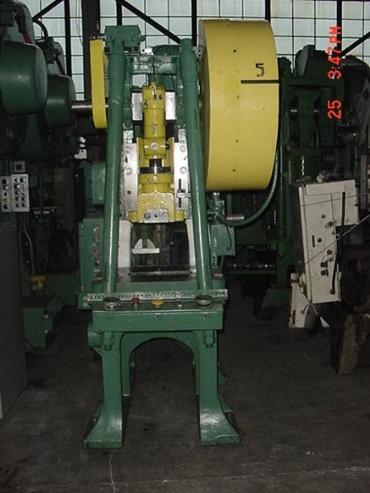 35Ton, Bliss, No. 35HS, 2 Str, Converted to Minster Air clutch, 2 st, 11-1/2 sh, lube sys,
