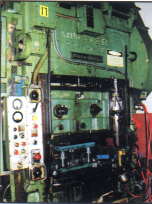 45Ton, Minster, P2-45-36, 2-1/2 Str, 3 Ram Adj, 25 x 36 Bed, 100-400 SPM, AC&B, Lube System