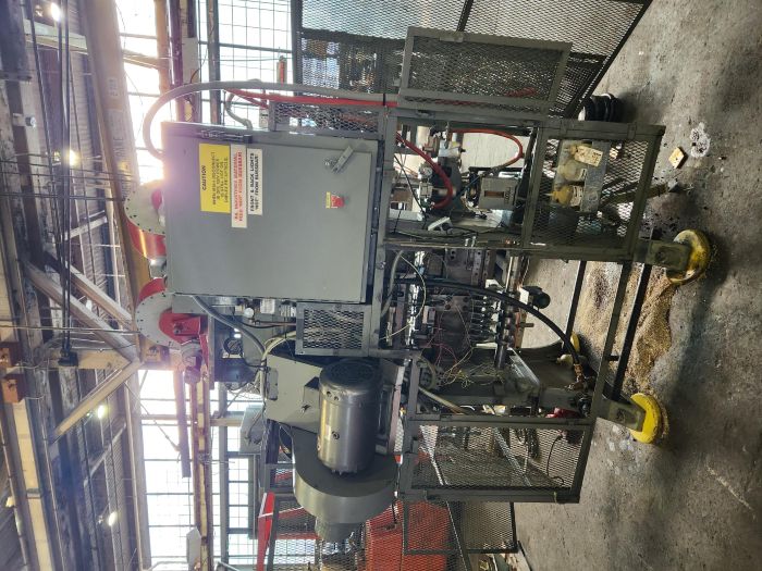 25 Ton, US BAIRD, Model 3-25, 2 Ram Stroke, 2-1/2 Transfer Stroke, 9 Station Die Set