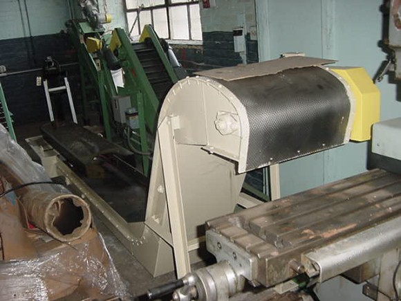 18 W. x 10'L., Linova, Linova magnetic conveyor 18 wide x 10 ' long inclined
